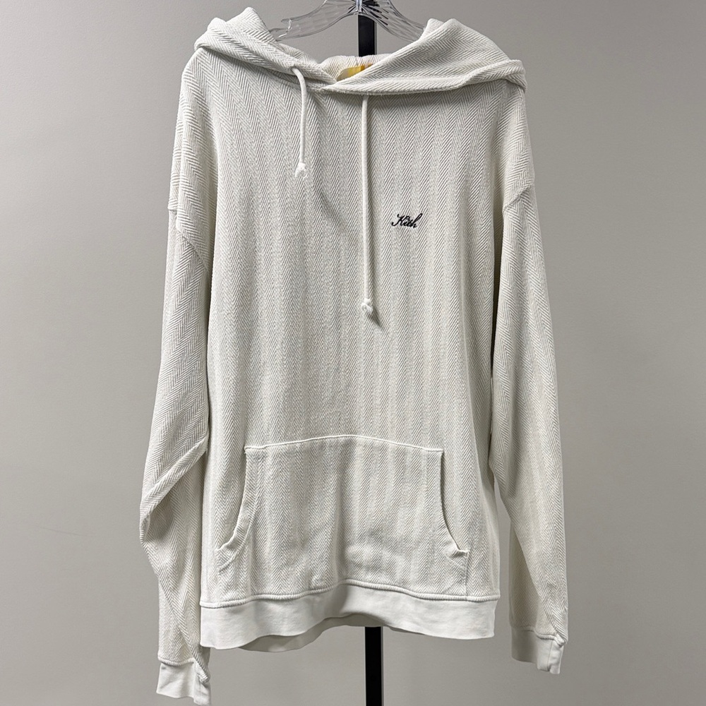 Kith chevron White Hoodie Sweater